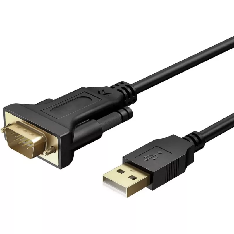 Nuoseklusis kabelis Techly IDATA-USB2-SER-1 juodas 1,5 m USB Type-A DB-9