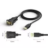 Nuoseklusis kabelis Techly IDATA-USB2-SER-1 juodas 1,5 m USB Type-A DB-9