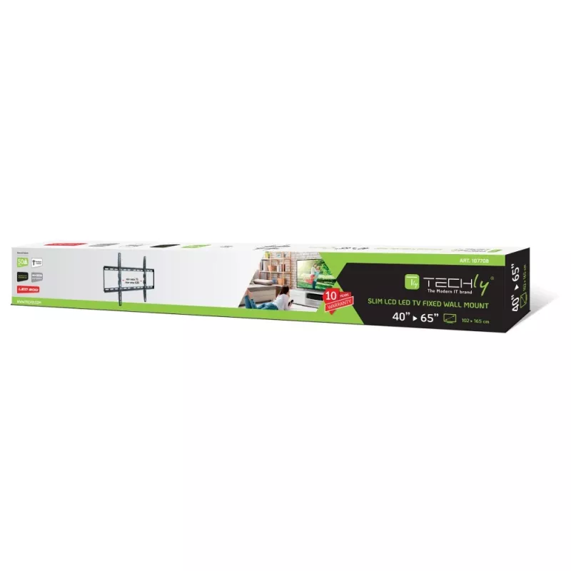 Techly ICA-PLB 162L TV laikiklis/stovas 165,1 cm (65 col.) juodas
