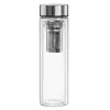 Geriamasis butelis Xavax 00181598 — 450 ml borosilikatinis stiklas su silikoniniu apvalkalu, mėlynas permatomas