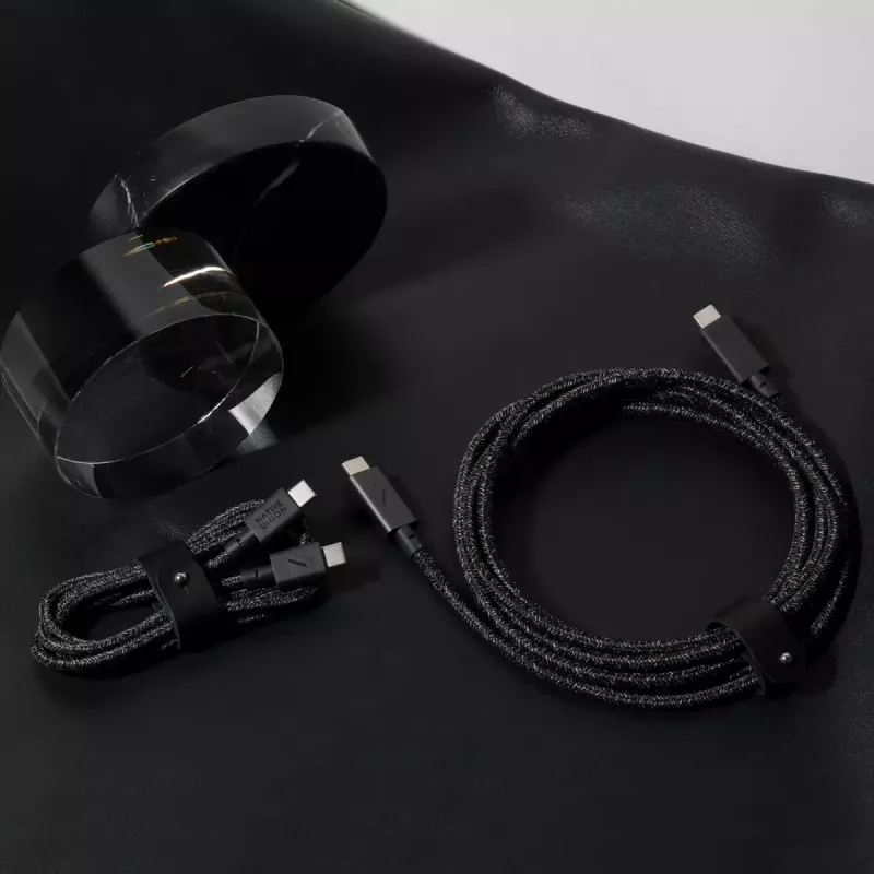 native union Belt kabelis USB-C į USB-C kabelis 1,2 m Juodas