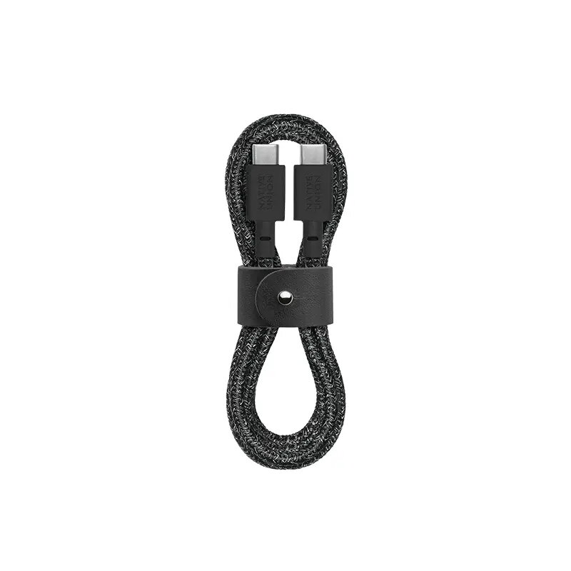 native union Belt kabelis USB-C į USB-C kabelis 1,2 m Juodas