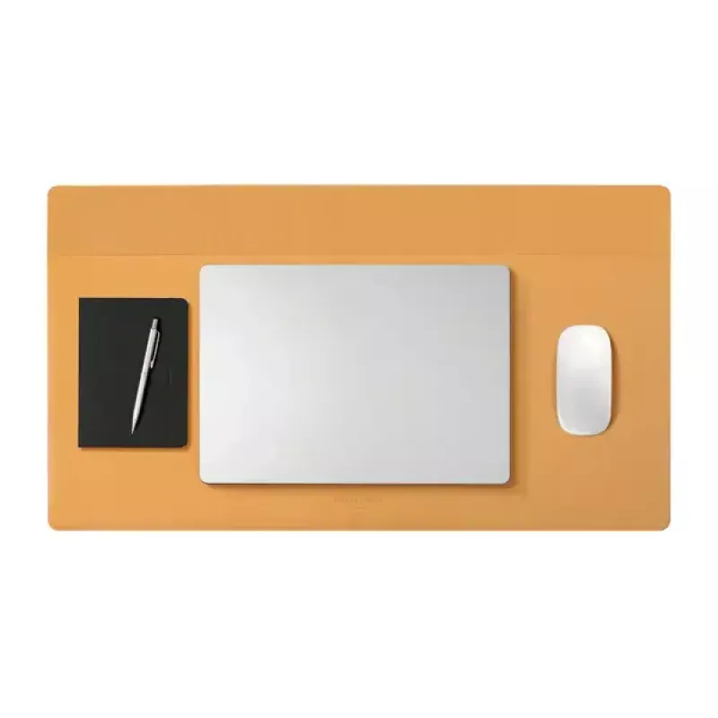 Stalo kilimėlis pelės kilimėlis Native Union DESK-MAT-BLKKFT 650×360 mm poliesteris poliuretanas neslidi bazė Juoda Oranžinė