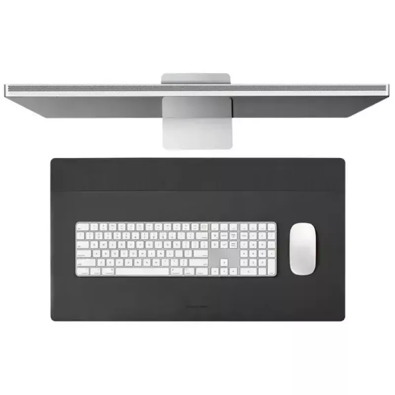 Stalo kilimėlis pelės kilimėlis Native Union DESK-MAT-BLKKFT 650×360 mm poliesteris poliuretanas neslidi bazė Juoda Oranžinė
