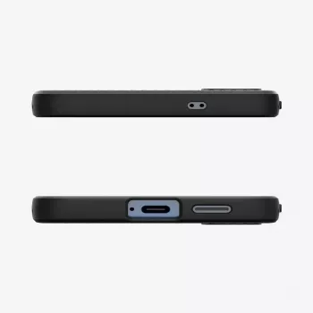 Cover Spigen Galaxy S25 Liquid Air Matte Juoda Monochromatic