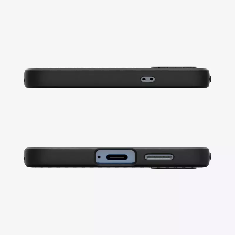 Cover Spigen Galaxy S25 Liquid Air Matte Juoda Monochromatic