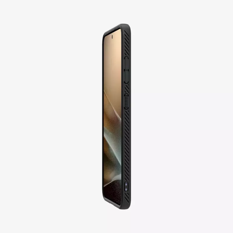 Cover Spigen Galaxy S25 Liquid Air Matte Juoda Monochromatic
