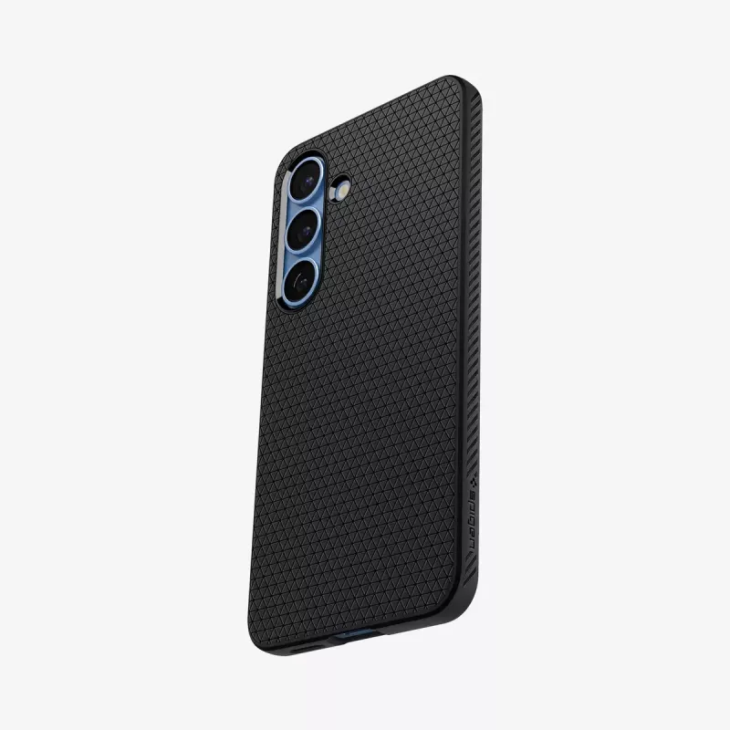 Cover Spigen Galaxy S25 Liquid Air Matte Juoda Monochromatic
