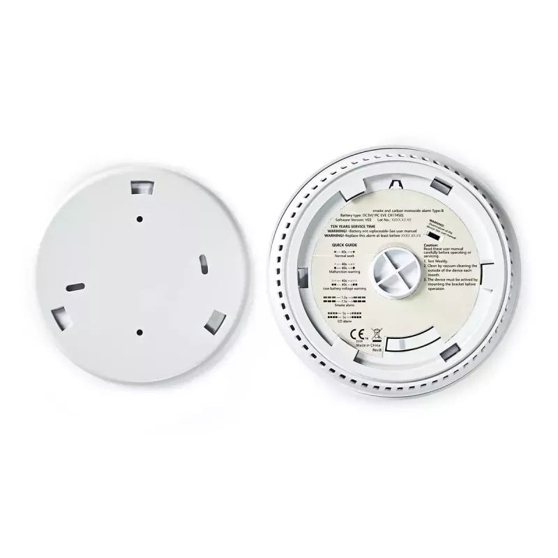 Oro mėginių ėmimo detektorius Nedis DTCTCS10WT baltas, maitinamas baterijomis