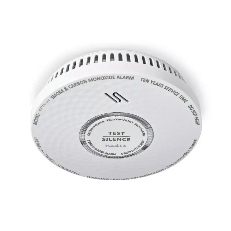 Oro mėginių ėmimo detektorius Nedis DTCTCS10WT baltas, maitinamas baterijomis