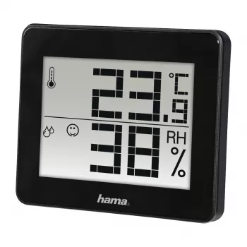 Skaitmeninis termometras higrometras Hama TH-130 juodas