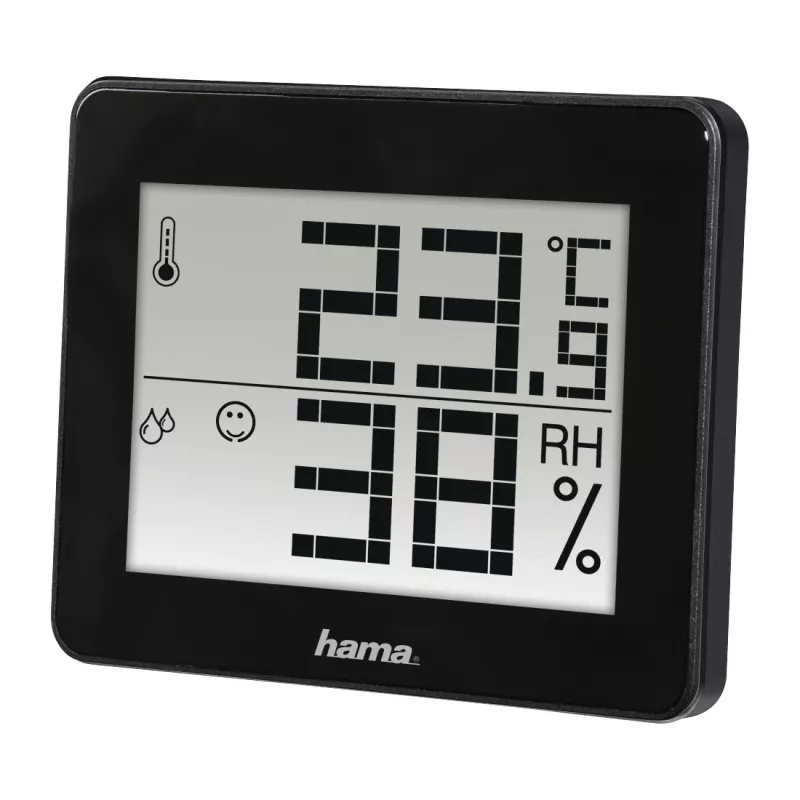Skaitmeninis termometras higrometras Hama TH-130 juodas