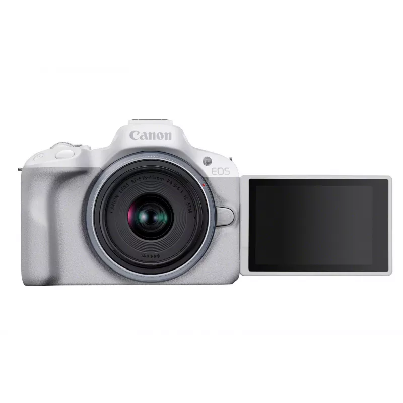MILC kamera Canon EOS R50 balta 24,2 MP 4K Ultra HD