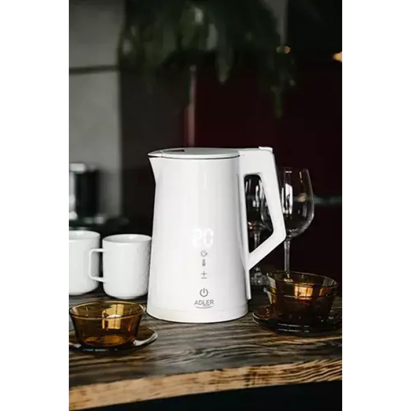 Elektrinis virdulys Adler 1,7 L 1850 W Baltas