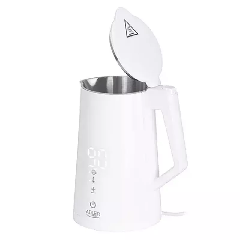 Elektrinis virdulys Adler 1,7 L 1850 W Baltas