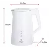 Elektrinis virdulys Adler 1,7 L 1850 W Baltas