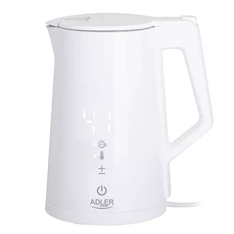 Elektrinis virdulys Adler 1,7 L 1850 W Baltas