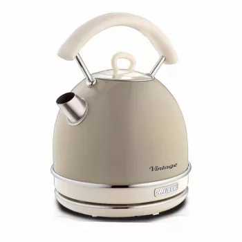 Ariete 2877 Virdulys Vintage, 1,7L, belaidis, smėlio spalvos, 1.7 L, 2000 W, smėlio spalvos, vandens lygio indikatorius, belaidis, filtravimas