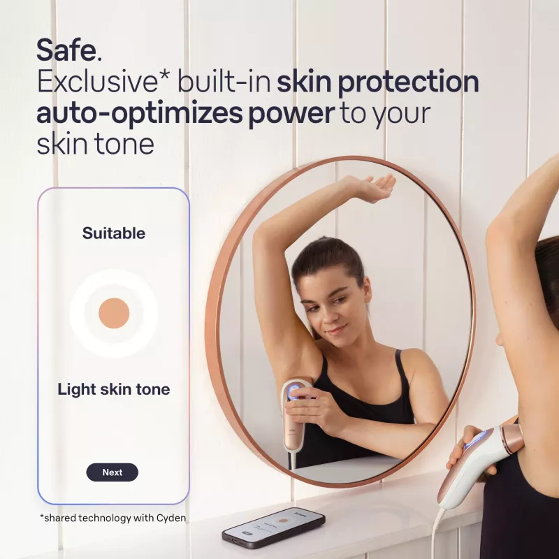 Braun Silk-Expert Pro IPL PL7253 Intense pulsed light (IPL) Rožinis auksas, Balta