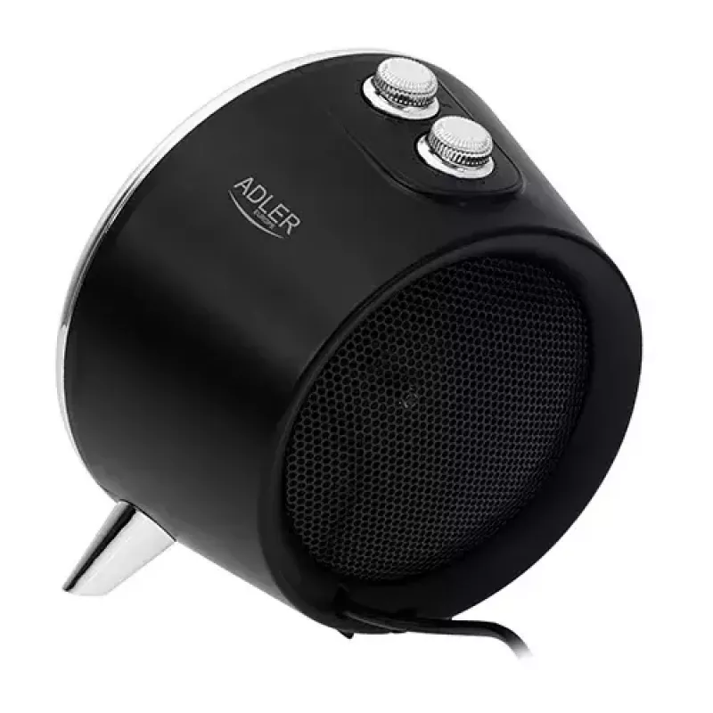 Elektrinis keraminis šildytuvas Adler AD 7742 — 1500/750 W, ant grindų, 220–240 V, juoda/sidabrinė