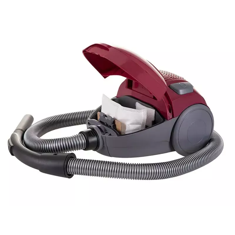 Dulkių siurblys LAFE 46412 — sausasis siurbimas, 800 W, teleskopinis vamzdis, 6 m veikimo spindulys, bordo