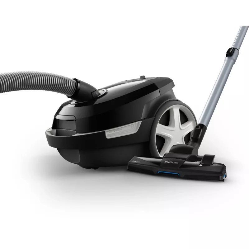 Cilindrinis dulkių siurblys Philips 3000 serija XD3112/09 — 900 W, 3 L dulkių maišelis, HEPA filtras, 9 m veikimo spindulys, TriActive antgalis