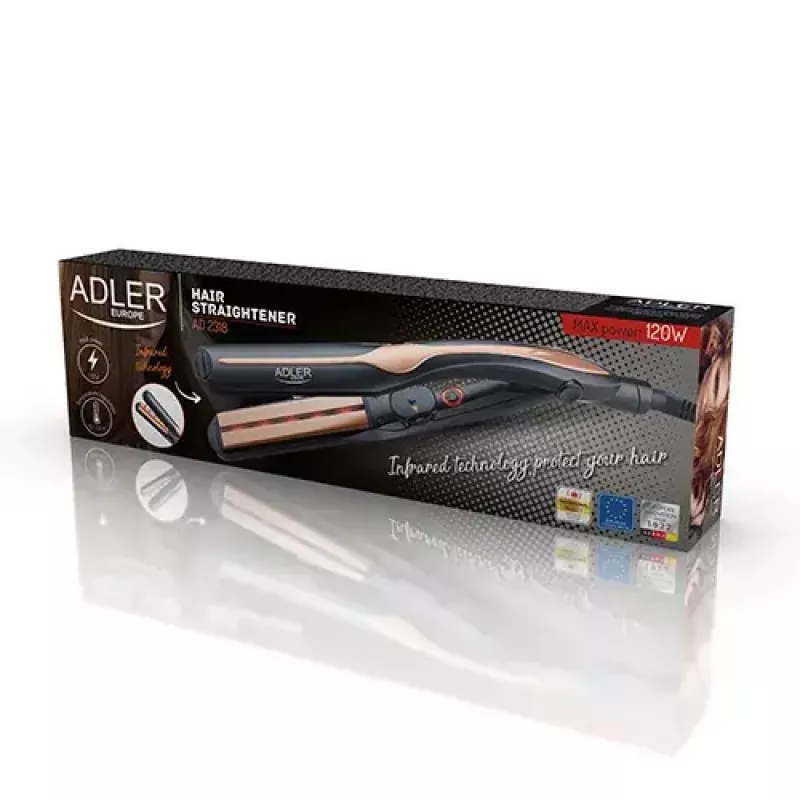 Plaukų tiesintuvas Adler AD 2318 Warm Juoda Coral 120 W