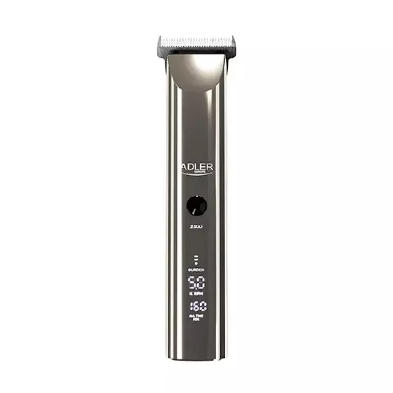 Plaukų kirpimo mašinėlė Adler AD 2834, sidabrinė, 3 mm iki 1,2 cm, LCD