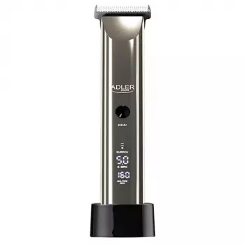 Plaukų kirpimo mašinėlė Adler AD 2834, sidabrinė, 3 mm iki 1,2 cm, LCD