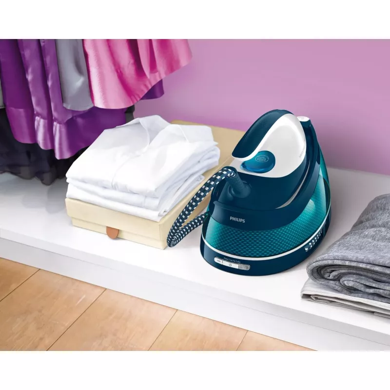 Philips GC7844/20 garinimo lyginimo stotis 2400 W 1,5 L SteamGlide padas Aqua spalva, balta