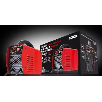 Automobilinis įkroviklis everActive CBC40 12V/24V, transporto priemonės akumuliatoriaus įkroviklis, suderinamas su 12V ir 24V sistemomis