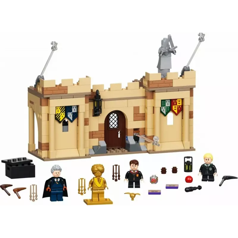 LEGO Haris Poteris rinkinys Hogvartso pirmoji skraidymo pamoka 76395 su Hario ir Drako minifigūromis
