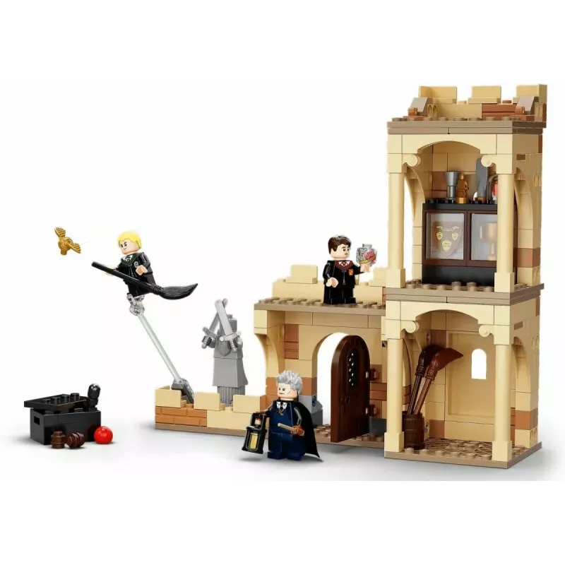LEGO Haris Poteris rinkinys Hogvartso pirmoji skraidymo pamoka 76395 su Hario ir Drako minifigūromis
