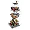 LEGO Icons statybos rinkinys 10350 Tudor Corner House — 3 266 dalys, 8 minifigūrėlės, amžius 18+, 260×250×310 mm