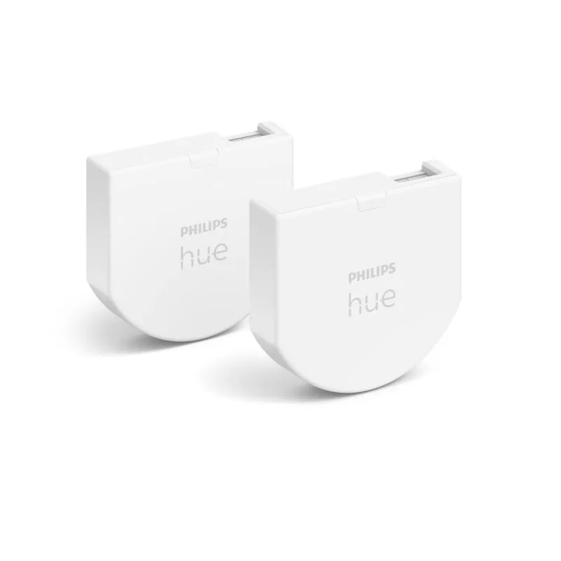 Philips Hue sieninio jungiklio modulis, 2 vnt., belaidis, baltas, IP20, plastikas, IP20, III
