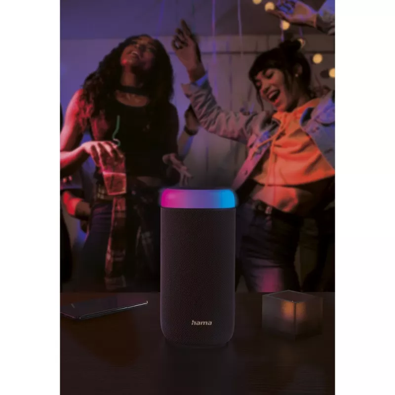 Hama Shine 2.0 stereofoninis nešiojamas garsiakalbis, juodas, 30 W