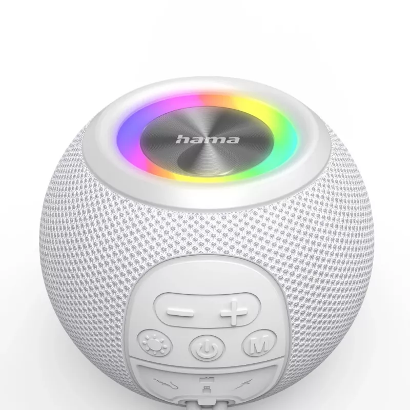 Hama 00188238 nešiojamas/vakarėlių garsiakalbis Mono nešiojamas garsiakalbis Baltas 5 W