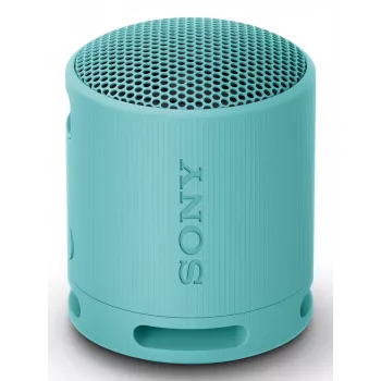 Sony SRS-XB100 – belaidis „Bluetooth“ nešiojamasis garsiakalbis, patvarus IP67 atsparus vandeniui ir dulkėms, 16 valandų baterija, ekologiškas, skirtas lauke ir kelionėms, mėlynas