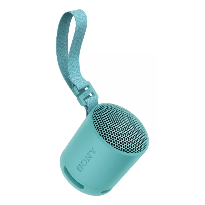 Sony SRS-XB100 – belaidis „Bluetooth“ nešiojamasis garsiakalbis, patvarus IP67 atsparus vandeniui ir dulkėms, 16 valandų baterija, ekologiškas, skirtas lauke ir kelionėms, mėlynas