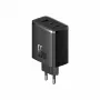 Greitasis įkroviklis Baseus Cube Pro 65W — 3 prievadai (2×USB-C, 1×USB-A), 110–240V, kintamoji srovė, vidaus, universalus suderinamumas, juodas, 0,154 kg