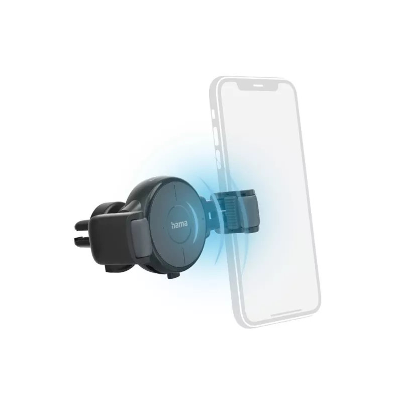 Hama FC10 Flex-Set išmaniesiems telefonams antracito spalvos cigarečių žiebtuvėlio lizdui belaidis įkrovimas greitasis įkrovimas automobilinis