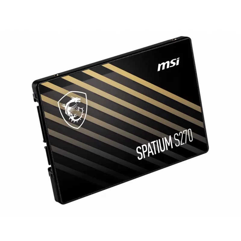 2,5 colio SATA III SSD MSI SPATIUM S270 240GB — 3D NAND, 6 Gbit/s, 400 MB/s