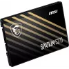 2,5 col. SATA III SSD MSI SPATIUM S270 480 GB — 3D NAND, 450 MB/s rašymo, 2 mln. val. MTBF