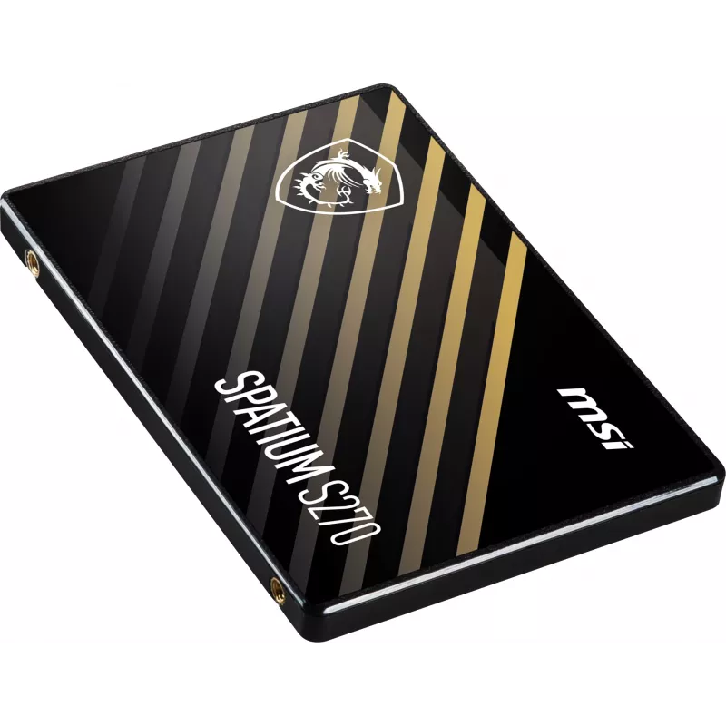 2,5 col. SATA III SSD MSI SPATIUM S270 480 GB — 3D NAND, 450 MB/s rašymo, 2 mln. val. MTBF