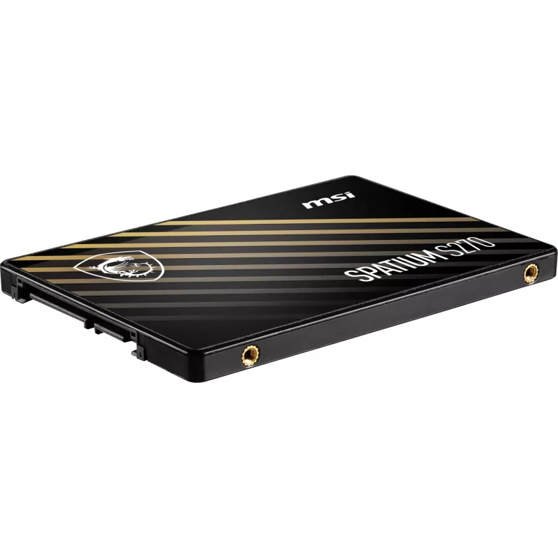 2,5 col. SATA III SSD MSI SPATIUM S270 480 GB — 3D NAND, 450 MB/s rašymo, 2 mln. val. MTBF