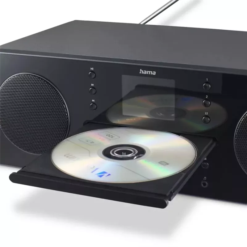 Hama DIR1570CBT juoda, pilka nešiojamasis CD grotuvas