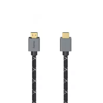 Hama 00200504 HDMI kabelis 2 m HDMI A tipo (standartinis) juoda, pilka