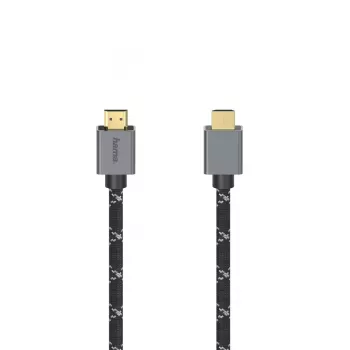 Hama 00200504 HDMI kabelis 2 m HDMI A tipo (standartinis) juoda, pilka