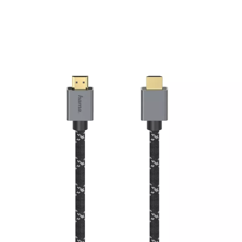 Hama 00200504 HDMI kabelis 2 m HDMI A tipo (standartinis) juoda, pilka