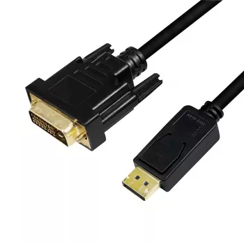 Video kabelio adapteris LogiLink CV0130 1m DisplayPort DVI juoda